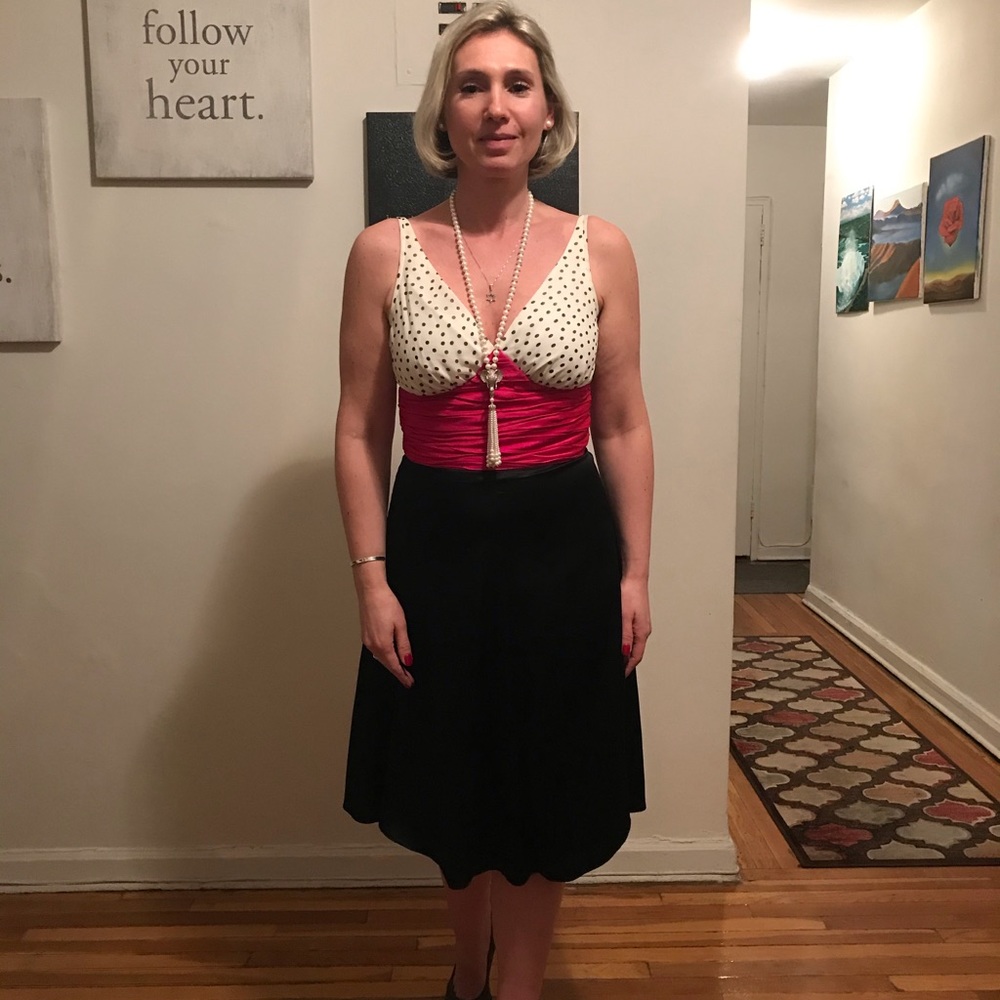 Party summer silk dress - Picture 4 of 4